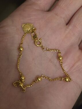 22k Solid Gold Bracelet, Stamped